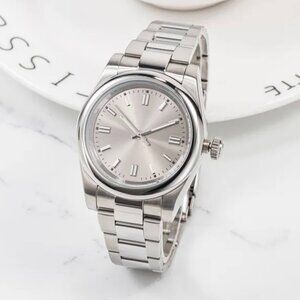 Stainless Steel Watch Silver Dial 36mm